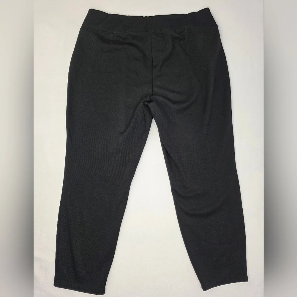 Maurices Black 18W Wide Elastic Waistband Pull-On Ankle Pants 2327-CB